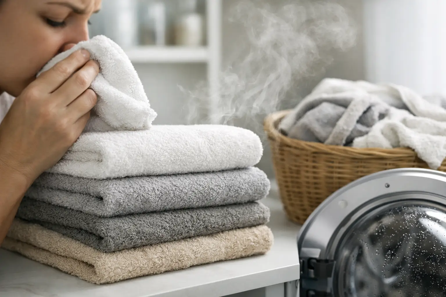 Why Do Towels Smell Sour After Washing?