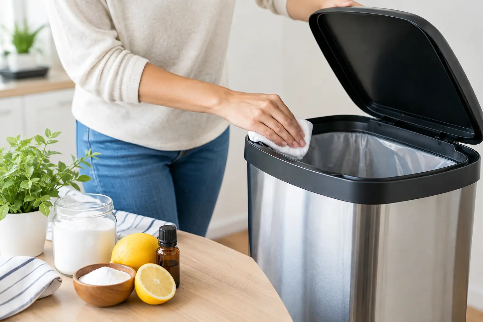 How to Deodorize Trash Cans Without Covering Up